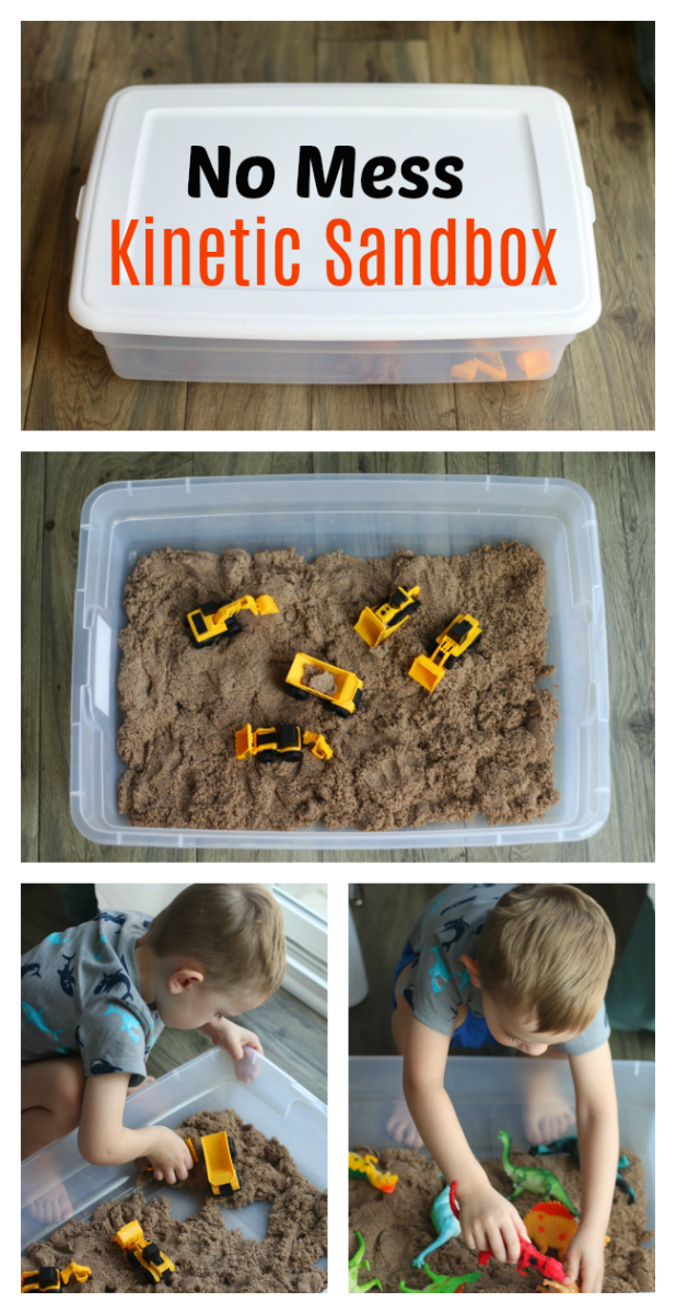 No Mess Indoor Sandbox For Toddlers! - Gluesticks Blog